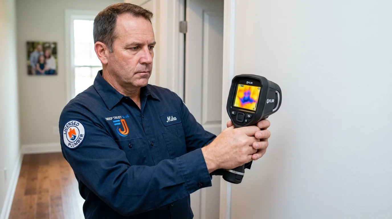 Thermal imaging leak detection by Johns Plumbing LLC in Fremont